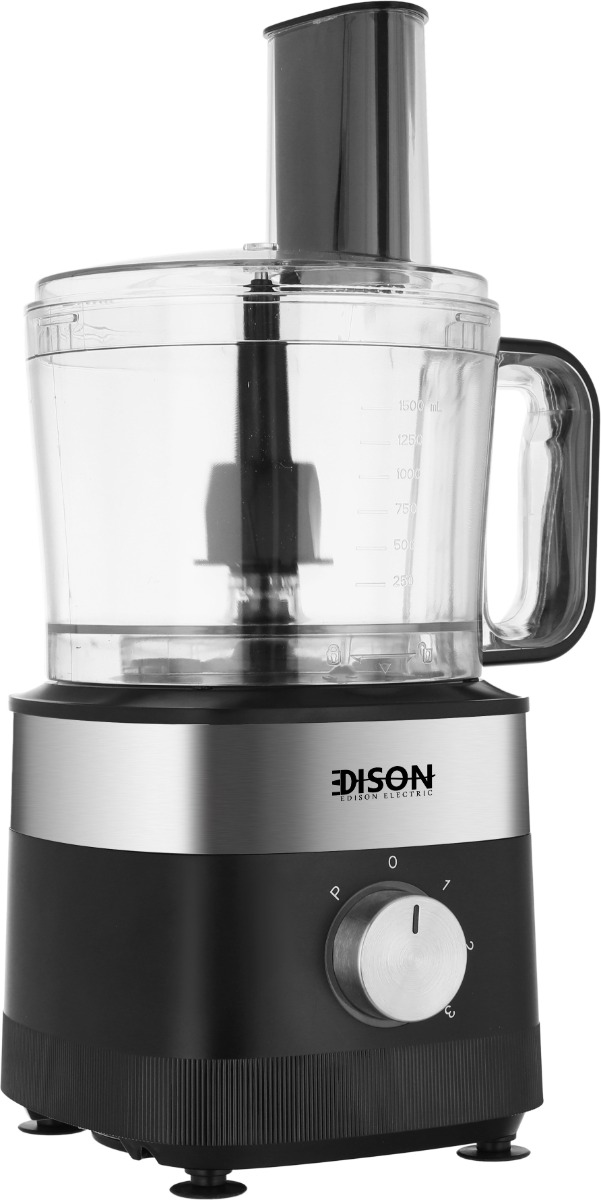 Edison Food Processor, 600/800 Watt, 2 Liter, 3 Speeds - Black product image 2