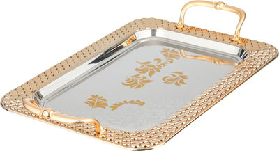 طقم طوفريات جواهر ستانلس ستيل السيف بلص، 3 قطع، - فضي ذهبي product image 2