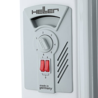 دفاية زيت كهربائية هيلر، 13 ريشه، 2275/2500 واط، MAS2513 - رمادي فاتح product image 2