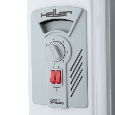 Heller MAS2009 Electric Oil Heater, 9 Fins, 1820/2000 Watts - Light Gray product image 2
