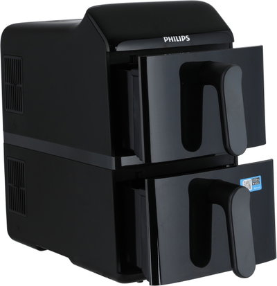 Philips Series 4000 NA460/00 Double Vertical Air Fryer, 2750W, 10L, 13 Programs, Timer - Black product image 3