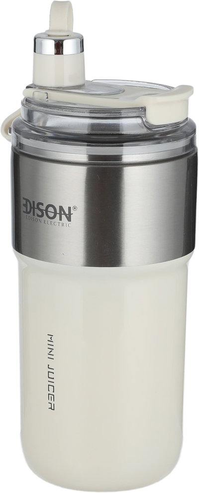 Edison GC-ZK37B Fit Mate Stainless Steel Blender, 80W, 400ml, 1300mAh Battery, 1 Speed, Stainless Steel Blades - Silver White product image 5