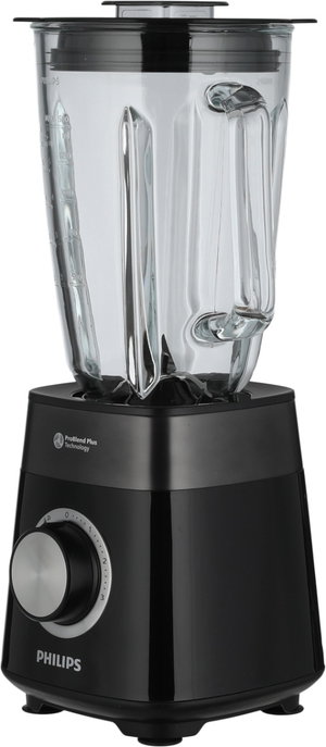 Philips Series 5000 HR3033/00 Blender, 1200W, 2L, 3 Speeds, Pulse Button - Black Transparent product image 2