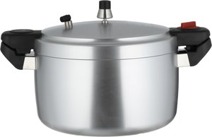 Ben Aluminum Pressure Cooker, 7 Liters, 26 cm - Matte Silver product image 2