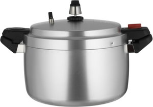 Ben Aluminum Pressure Cooker, 9 Liters, 28 cm - Matte Silver product image 2