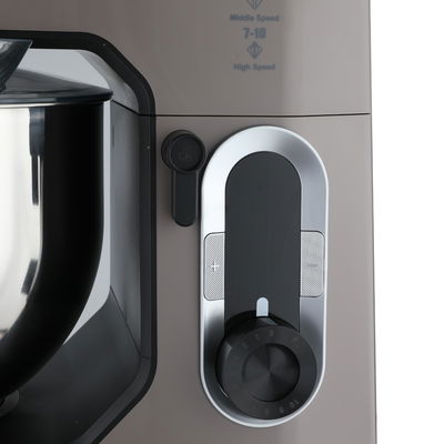 عجانة كهربائية 4×1 إديسون بروفيشنال، مفرمة، خلاط ومطحنة، 10 لتر، 2000 واط، 10 سرعات، CT-6529/GY - كابتشينو product image 3