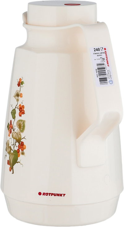 Rotpunkt Thermos, 1L, Glass Inner Liner, Plastic Outer Body - Cream product image 5