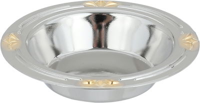 طقم تقديم تمرية استيل، 3 قطع - فضي ذهبي product image 3