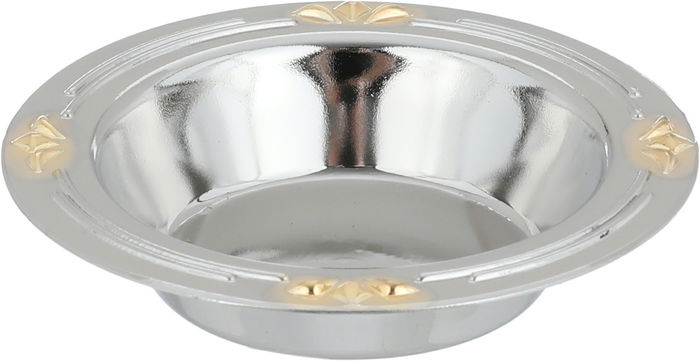 طقم تقديم تمرية استيل، 3 قطع - فضي ذهبي product image 3