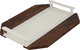 Al Saif Gallery Acrylic Wood Tray Set, 2 Pieces, Clearhandle, Rectangular - Dark Off White Wood product image 3