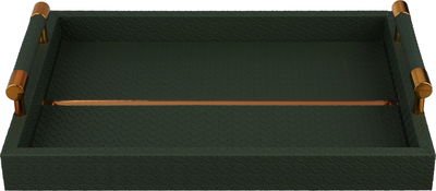 طقم طوفريات خشب السيف غاليري، قطعتين، يد ذهبي، مستطيل - اخضر ذهبي product image 3