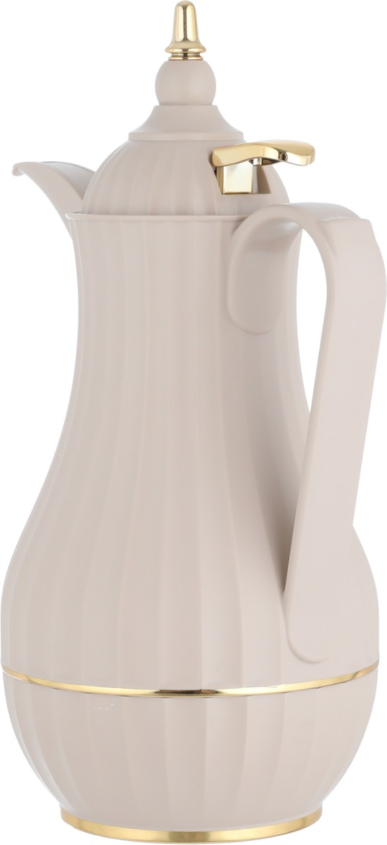 Al Saif Gallery Tamim Thermos 7 , 0.35 litres, glass inner case, plastic outer frame - light brown product image 2