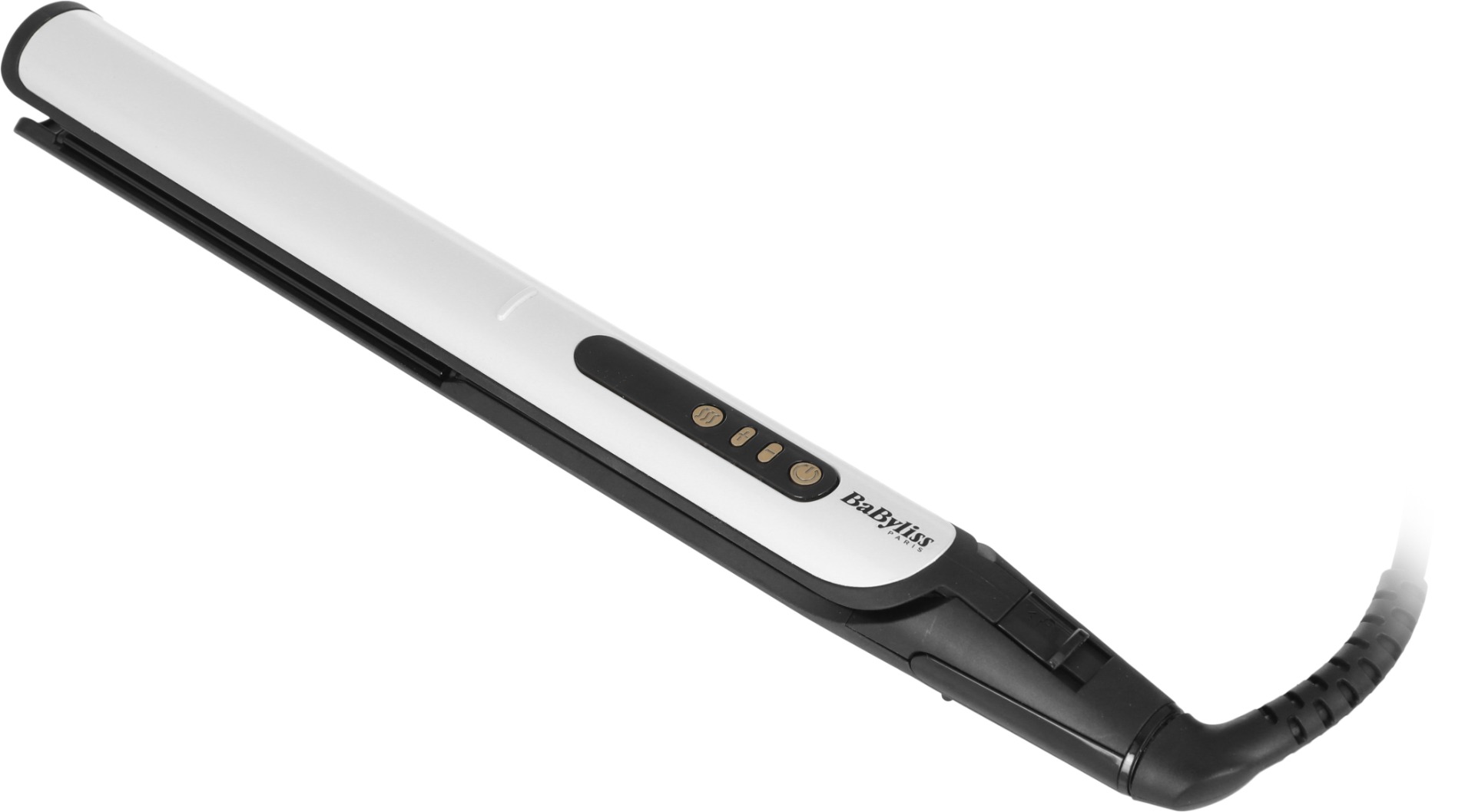 جهاز تمليس وتجعيد الشعر سيراميك بيبي ليس، 6 درجات حرارة، ST455SD - اسود فضي product image 4