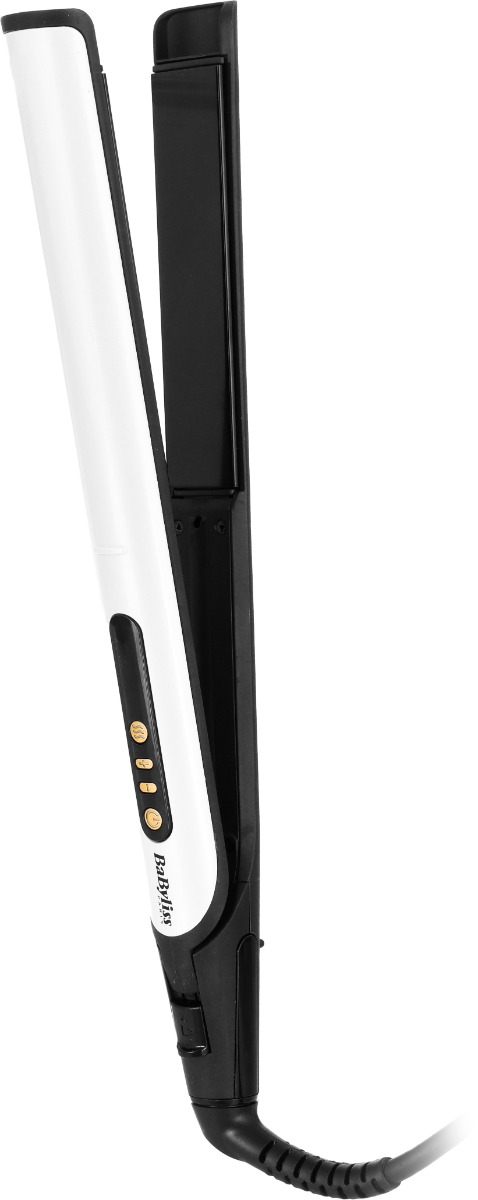 جهاز تمليس وتجعيد الشعر سيراميك بيبي ليس، 6 درجات حرارة، ST455SD - اسود فضي product image 2