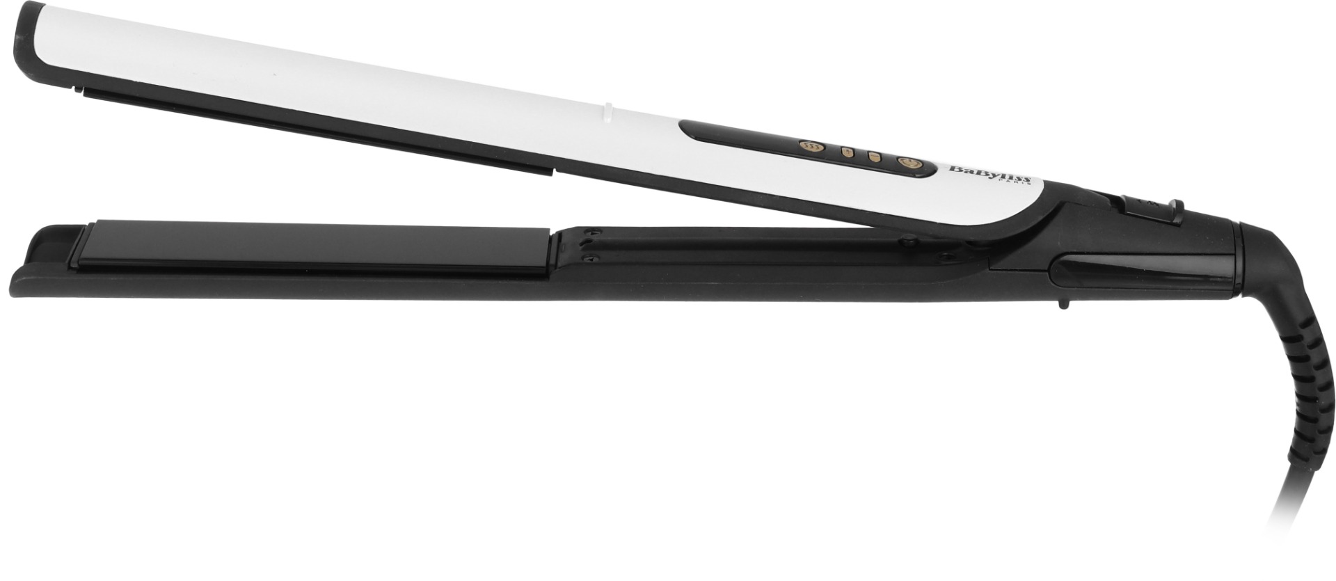 جهاز تمليس وتجعيد الشعر سيراميك بيبي ليس، 6 درجات حرارة، ST455SD - اسود فضي product image 1