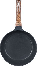 طقم قدور جرانيت تيتانيوم نيوكلاين، 16 قطعة، مقبض خشب - اسود بنفسجي product image 5