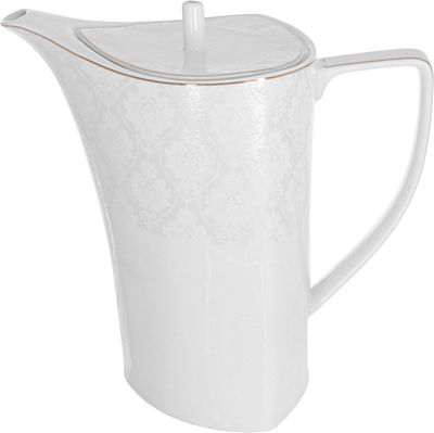 طقم سفرة بورسلان دانيا، 77 قطعة، مربع، حواف ذهبي - أبيض product image 5
