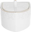 Dania Porcelain Dinner Set, 77 Pieces, Square, Gold-White Edges product image 11