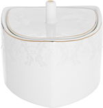Dania Porcelain Dinner Set, 77 Pieces, Square, Gold-White Edges product image 11