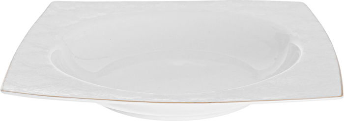 Dania Porcelain Dinner Set, 77 Pieces, Square, Gold-White Edges product image 10