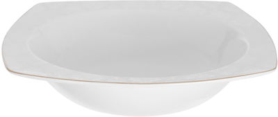 Dania Porcelain Dinner Set, 77 Pieces, Square, Gold-White Edges product image 18