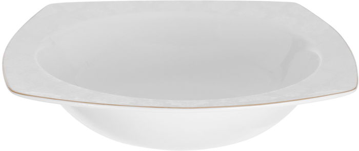 Dania Porcelain Dinner Set, 77 Pieces, Square, Gold-White Edges product image 18