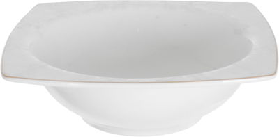 طقم سفرة بورسلان دانيا، 77 قطعة، مربع، حواف ذهبي - أبيض product image 14