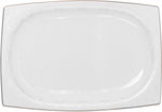 Dania Porcelain Dinner Set, 77 Pieces, Square, Gold-White Edges product image 12