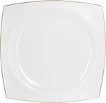 Dania Porcelain Dinner Set, 77 Pieces, Square, Gold-White Edges product image 16