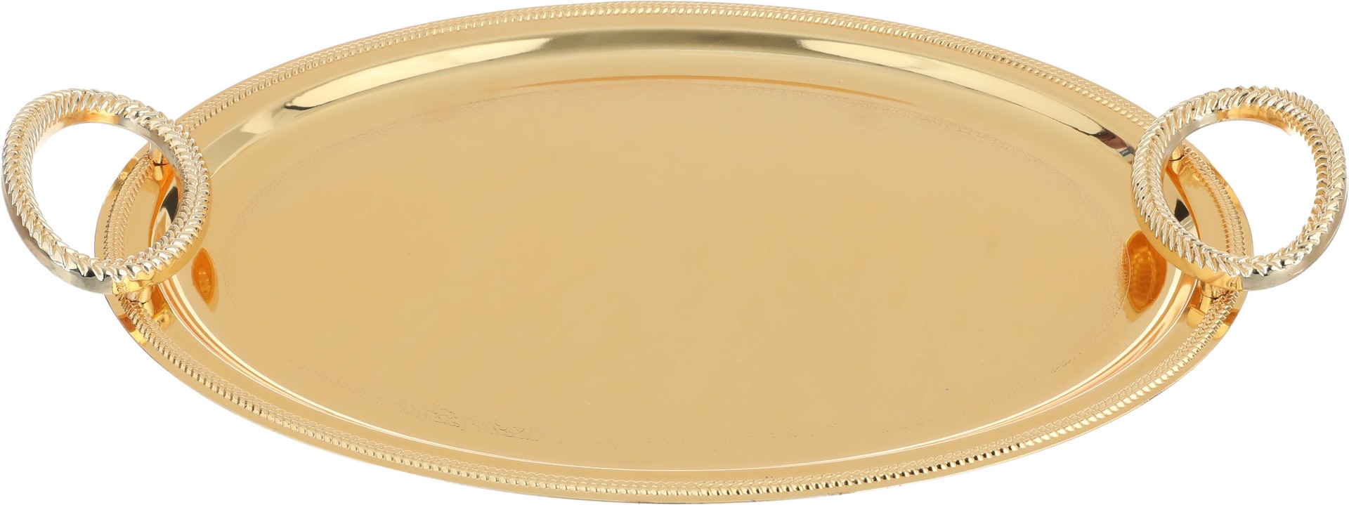 طقم صواني استيل السيف غاليري، 3 قطع - ذهبي product image 2