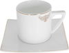طقم سفرة بورسلان دانيا، 77 قطعة - ابيض ذهبي product image 8