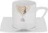 طقم سفرة بورسلان دانيا، 77 قطعة - ابيض ذهبي product image 3