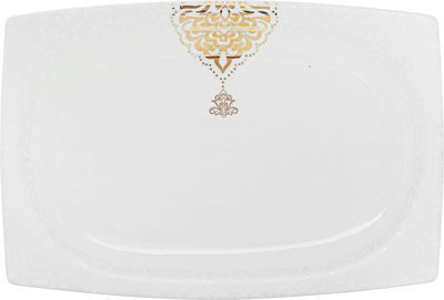 طقم سفرة بورسلان دانيا، 77 قطعة - ابيض ذهبي product image 12