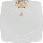 طقم سفرة بورسلان دانيا، 77 قطعة - ابيض ذهبي product image 13