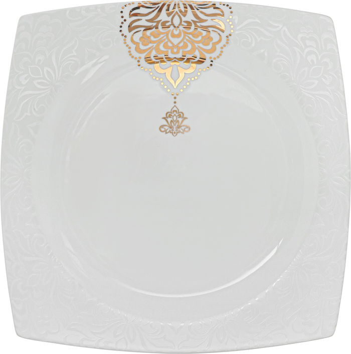 طقم سفرة بورسلان دانيا، 77 قطعة - ابيض ذهبي product image 13