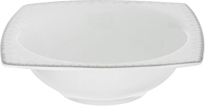 طقم سفرة بورسلان دانيا، 77 قطعة - ابيض فضي product image 5