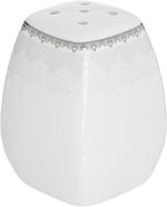 طقم سفرة بورسلان دانيا، 77 قطعة - ابيض فضي product image 9