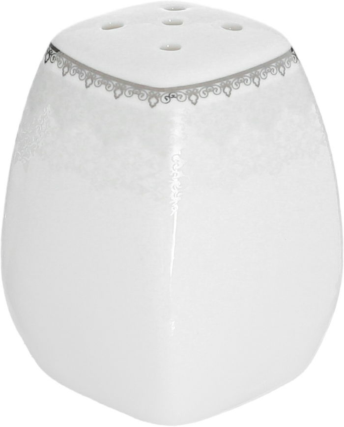طقم سفرة بورسلان دانيا، 77 قطعة - ابيض فضي product image 9