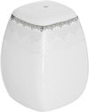 طقم سفرة بورسلان دانيا، 77 قطعة - ابيض فضي product image 10