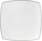 طقم سفرة بورسلان دانيا، 77 قطعة - ابيض فضي product image 14
