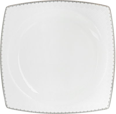 طقم سفرة بورسلان دانيا، 77 قطعة - ابيض فضي product image 14