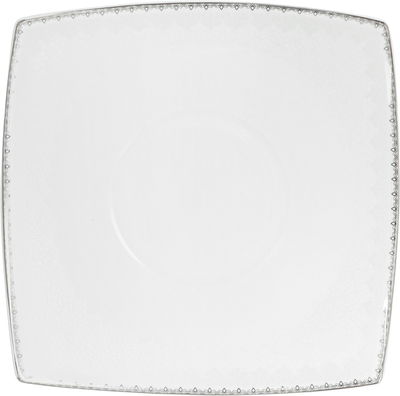 طقم سفرة بورسلان دانيا، 77 قطعة - ابيض فضي product image 15
