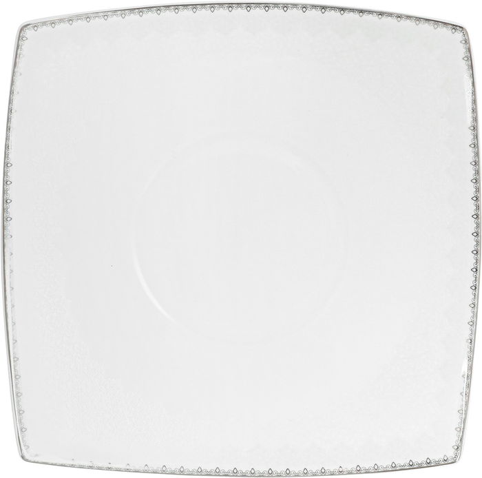 طقم سفرة بورسلان دانيا، 77 قطعة - ابيض فضي product image 15