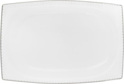 طقم سفرة بورسلان دانيا، 77 قطعة - ابيض فضي product image 19
