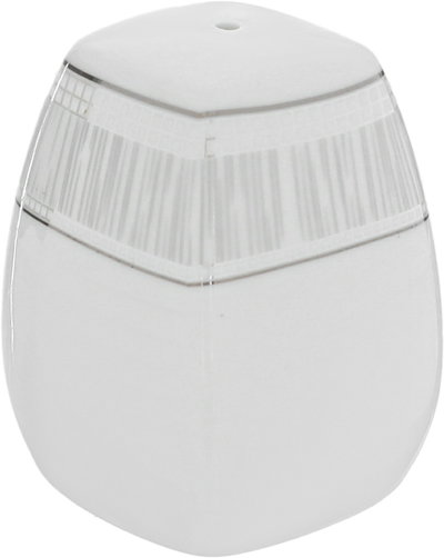 طقم سفرة بورسلان دانية، 77 قطعة، مربع، نقش فضي - أبيض product image 4
