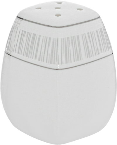 طقم سفرة بورسلان دانية، 77 قطعة، مربع، نقش فضي - أبيض product image 2
