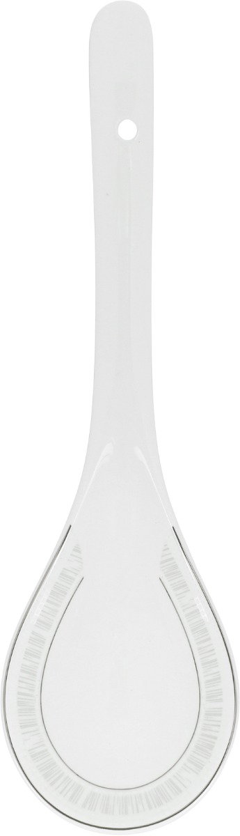 طقم سفرة بورسلان دانية، 77 قطعة، مربع، نقش فضي - أبيض product image 11