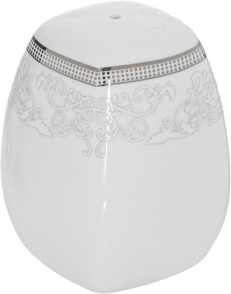 طقم سفرة بورسلان دانيا، 77 قطعة - ابيض فضي product image 9