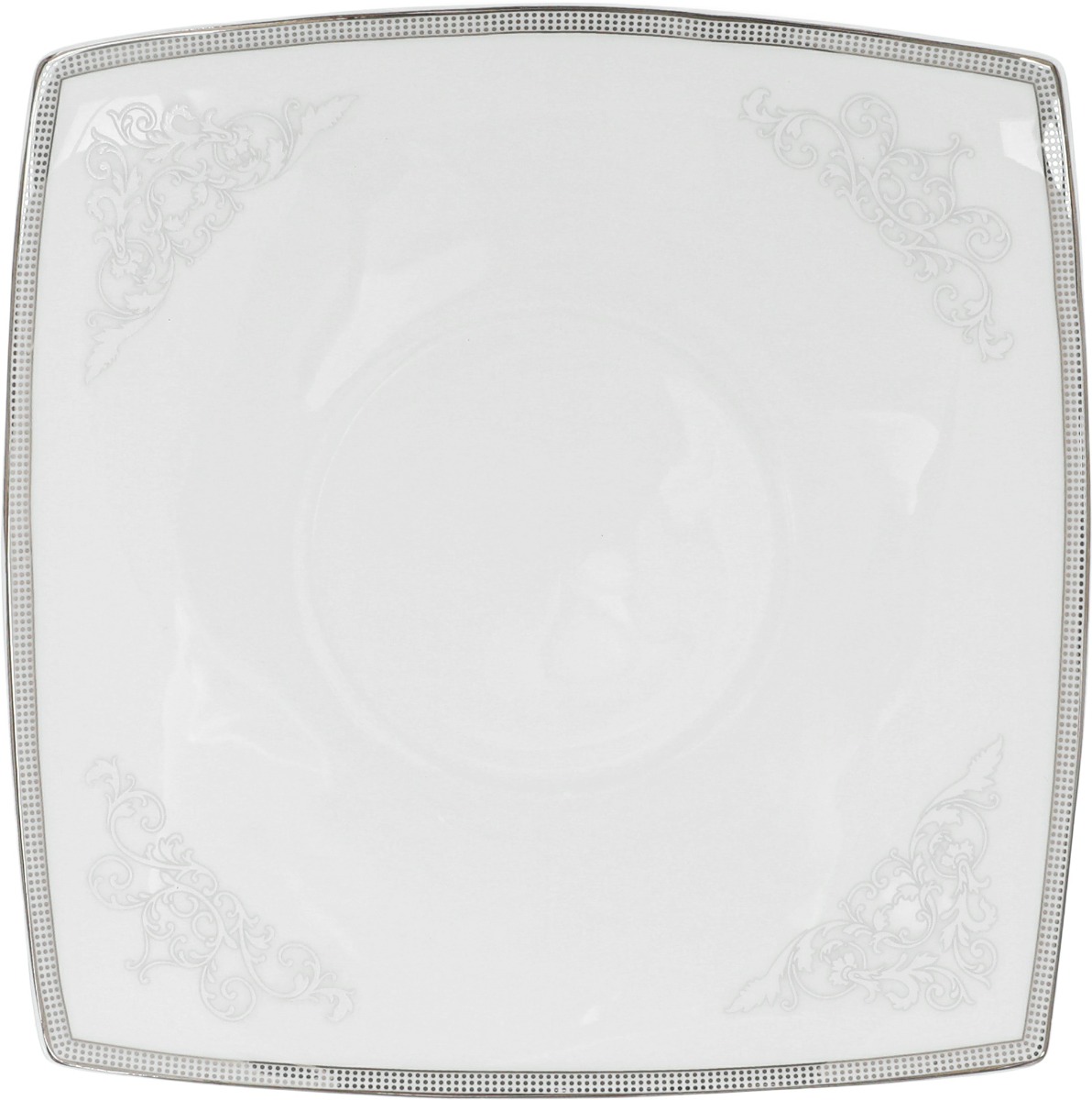 طقم سفرة بورسلان دانيا، 77 قطعة - ابيض فضي product image 15