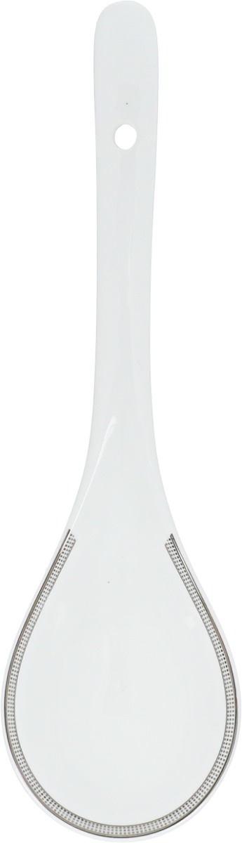 طقم سفرة بورسلان دانيا، 77 قطعة - ابيض فضي product image 18
